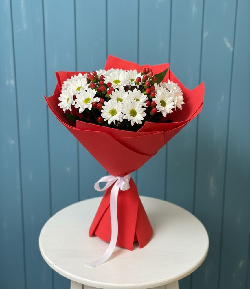 Букет цветов из: Хризантемы в Балково