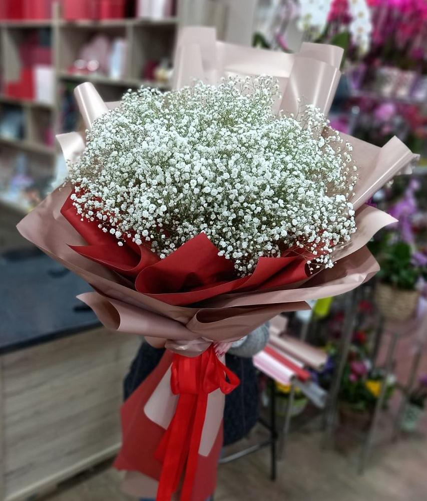 Букет Белые хлопья в Балково Букет цветов из: Гипсофила в Балково