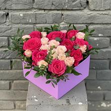 Цветочная композиция из Розы в коробке в Балково