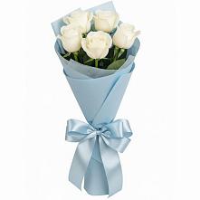 Букет 5 Белых роз Проуд в Балково