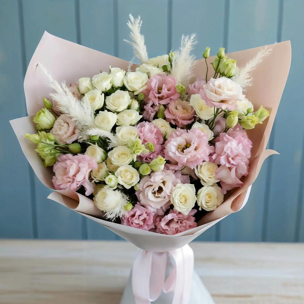 Букет цветов из: Альстромерии и Розы в Балково