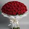 Букет 101 Красная роза Блэк Мэджик в Балково