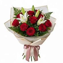 Букет цветов из:  Лилии и Розы в Балково
