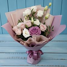 Букет цветов из:  Розы и Лизиантусы в Балково