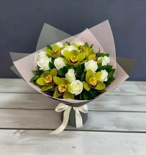 Букет цветов из:  Орхидеи и Розы в Балково