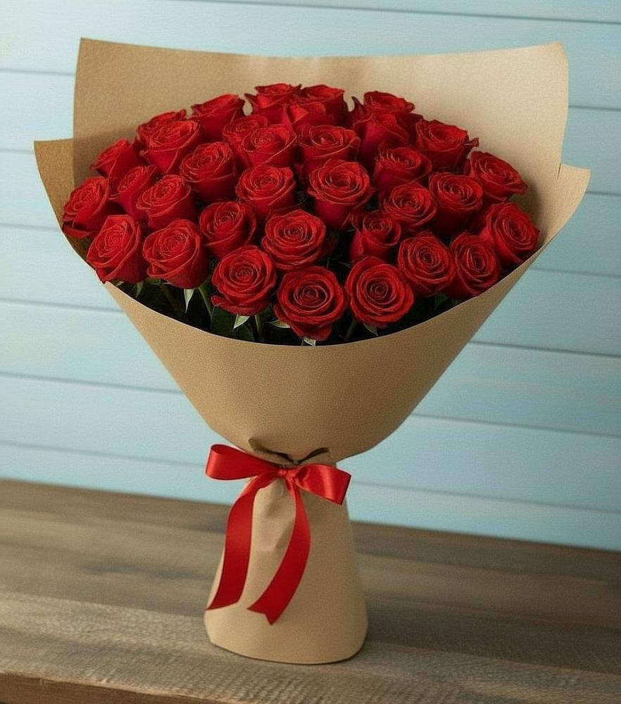 Букет Красные розы Милано в Балково