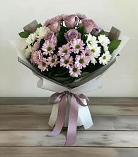 Букет цветов из:  Хризантемы и Розы в Балково