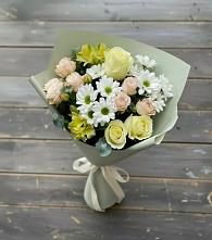Букет цветов из:  Альстромерии, Розы и Хризантемы #REPLACE_PRED# Балково