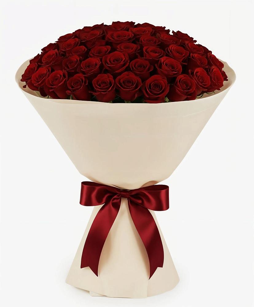 Букет 101 Бордовая роза Блэк Бакарра в Балково