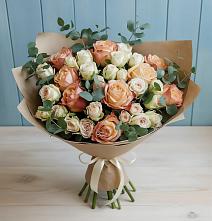 Букет цветов из:  Альстромерии и Розы в Балково
